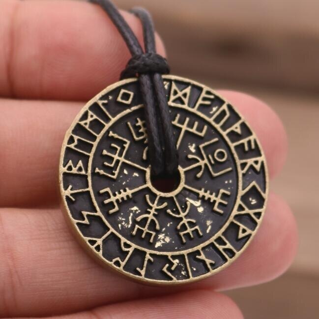 “Runewheel” – Hollow Rune Pendant Necklace