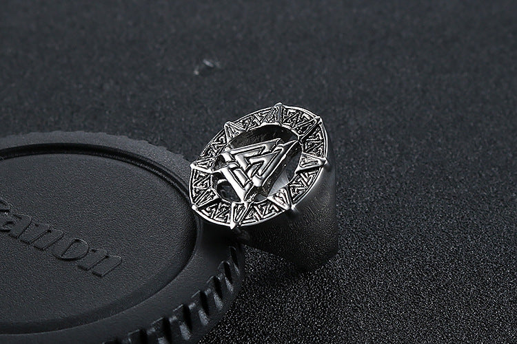 Bloodsteel Warrior Ring – Viking Valor Forged in Fire