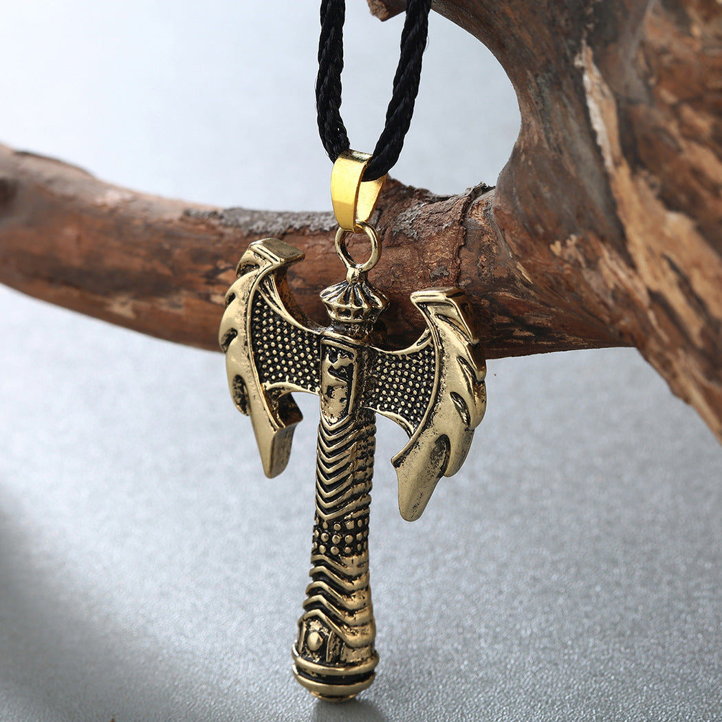 Aegis of Hades” – Greek Viking Axe Necklace