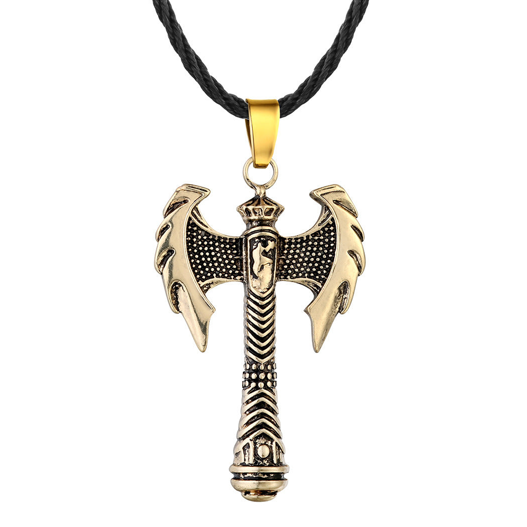 Aegis of Hades” – Greek Viking Axe Necklace
