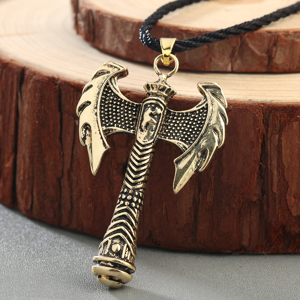 Aegis of Hades” – Greek Viking Axe Necklace