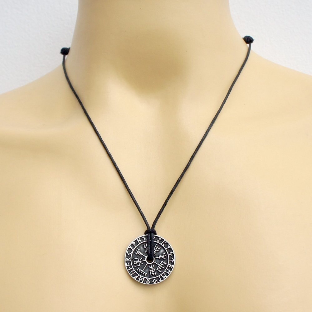 “Runewheel” – Hollow Rune Pendant Necklace