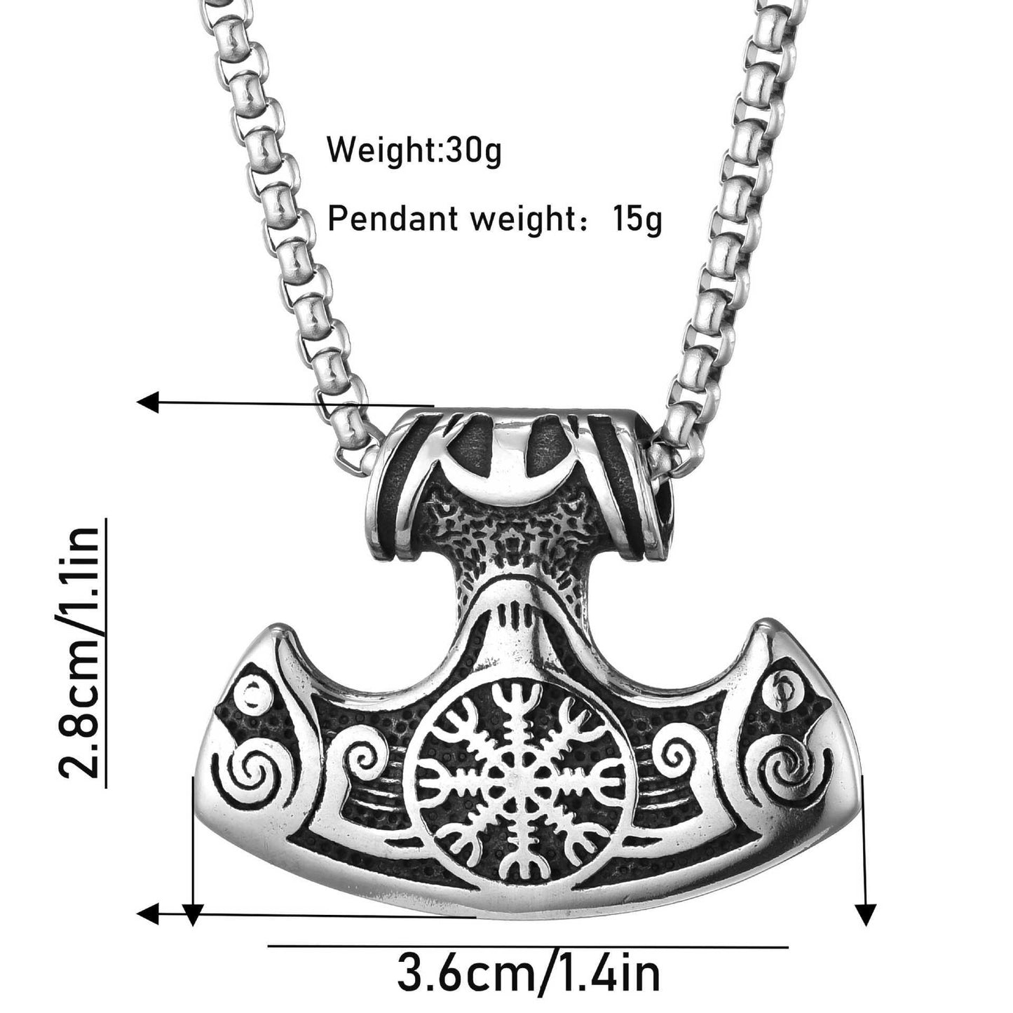 “Drakkar Frost” – Boat Snow Hammer Pendant