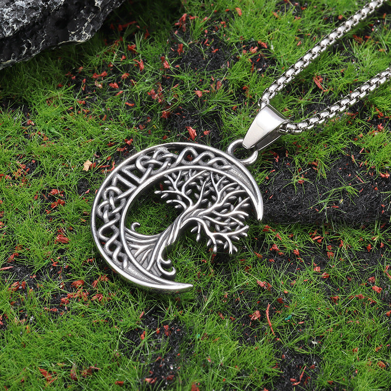 “Yggdrasil Root” – Celtic Knot Tree Pendant