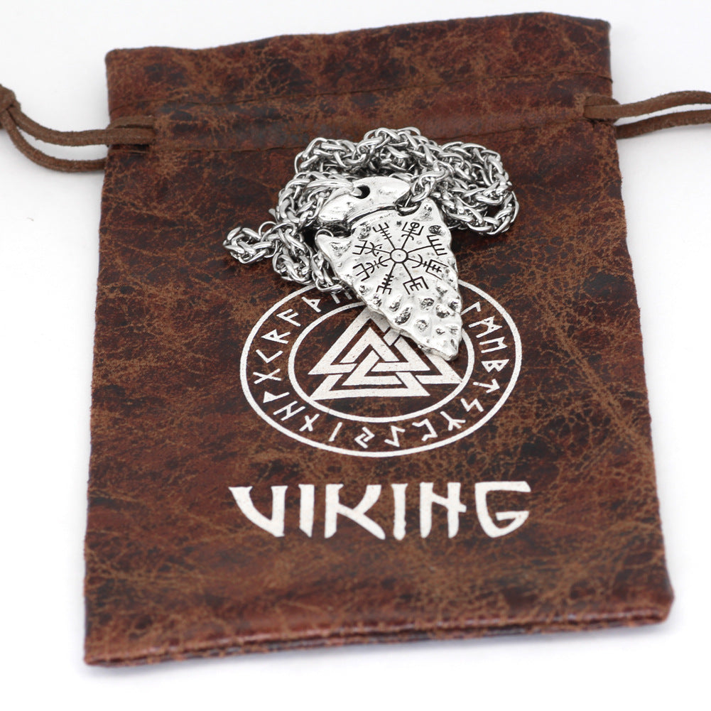 “Irontrack” – Simple Compass Pendant