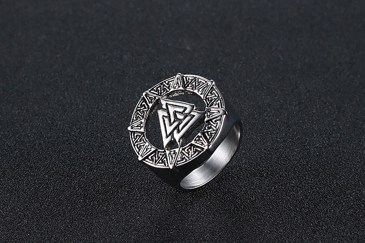 Bloodsteel Warrior Ring – Viking Valor Forged in Fire