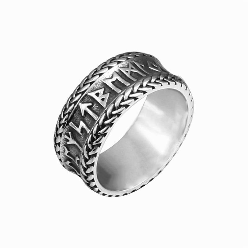 Titan Sigil Ring – Viking Letter Band of Legacy