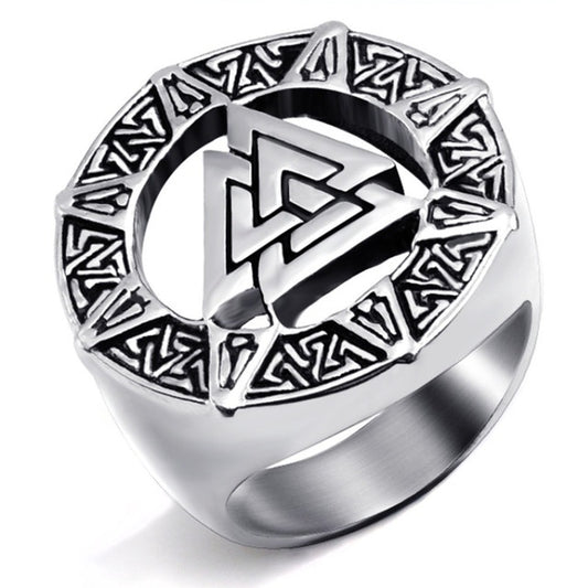 Bloodsteel Warrior Ring – Viking Valor Forged in Fire