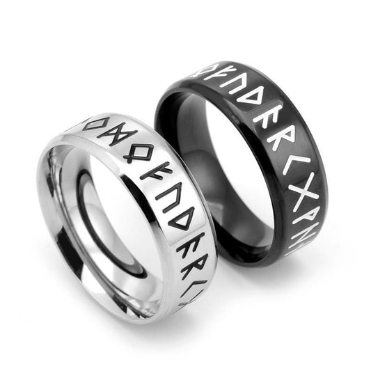 Runic Sigil Band – Viking Number Ring of Power